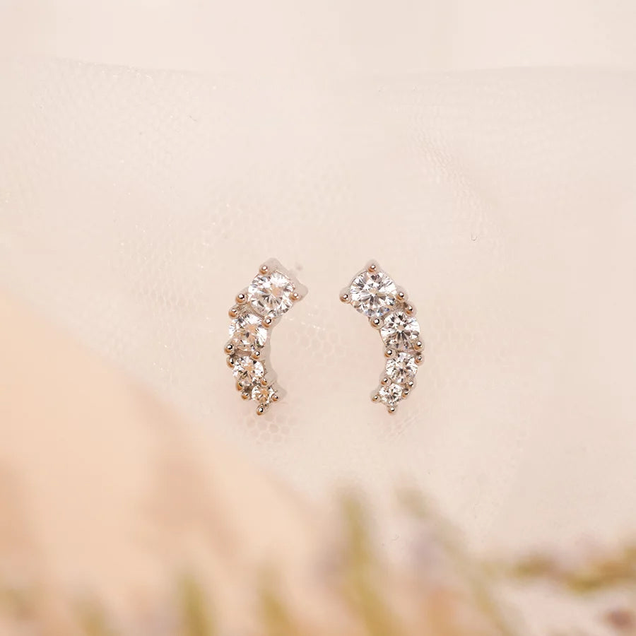 ME582 925 Silver Stud Earrings