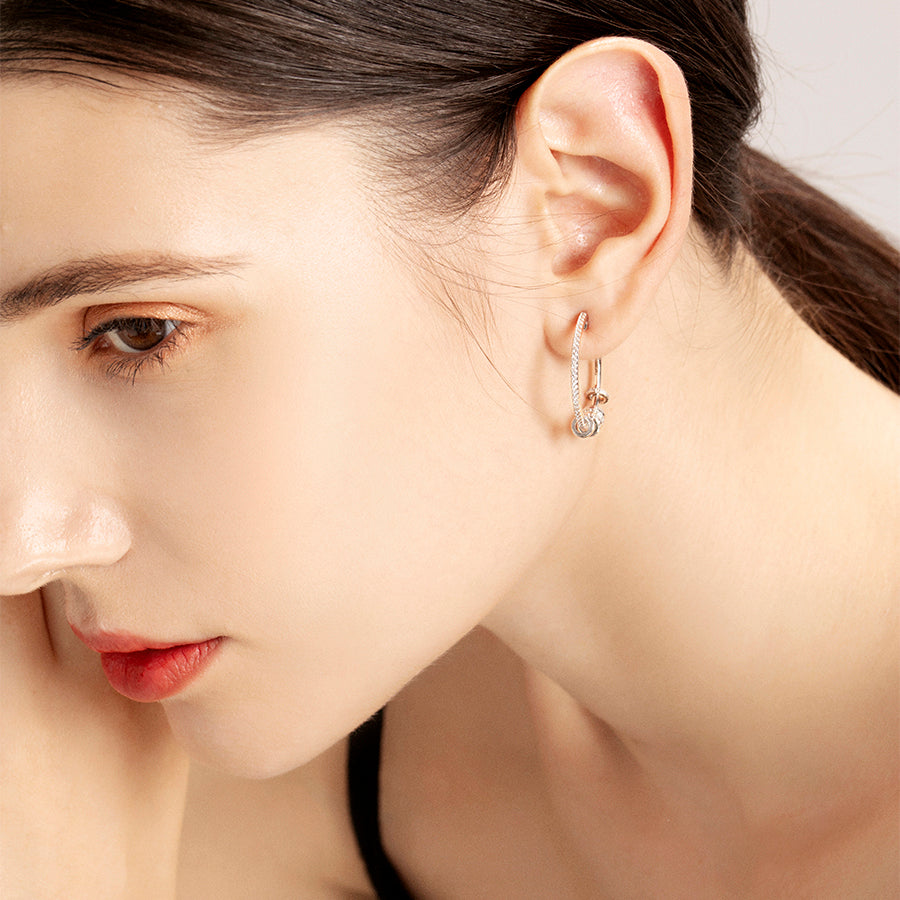 ME589 925 Hoop Earrings