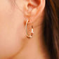 ME589 925 Silver Hoop Earrings