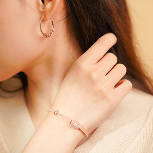 ME589 925 Silver Hoop Earrings