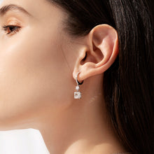 Load image into Gallery viewer, ME595 925 Silver Pink Drop Earrings
