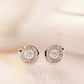 ME628 925 Silver Bubbles Dancing Stone Earrings