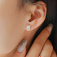 ME669 925 Silver Baguette Earrings