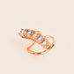 ME713 925 Silver Pave Bar Cuff