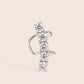 ME713 925 Silver Pave Bar Cuff