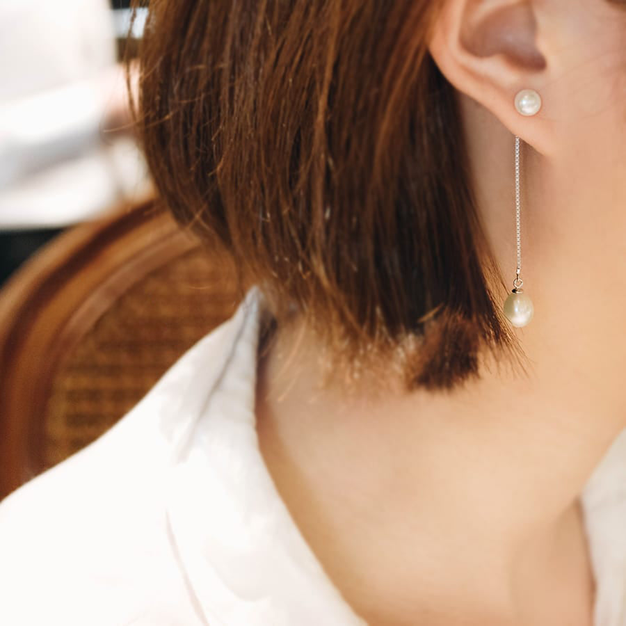 MEP01 925 Pearl Drop Earrings