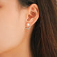 MEP05 925 Silver Pearl Earrings