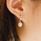MEP06 925 Silver Pearl Drop Earrings