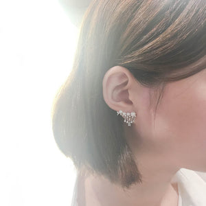 MEP14 925 Silver Pearl Earrings