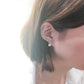 MEP18 925 Silver Pearl Earrings