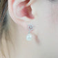 MEP21 925 Silver Pearl Snow Drop Earrings