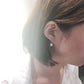 MEP21 925 Silver Pearl Snow Drop Earrings