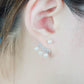 MEP22 925 Silver Pearl Earrings