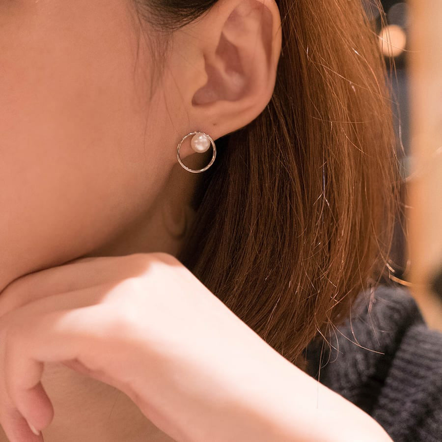 MEP25 925 Pearl Earrings
