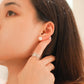 MEP29 925 Silver Pearl Stud Earrings