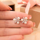 MEP34 925 Silver Pearl Earrings