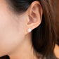 MEP36 925 Silver Halo Pearl Earrings