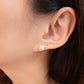 MEP36 925 Silver Halo Pearl Earrings