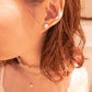MEP36 925 Silver Halo Pearl Earrings