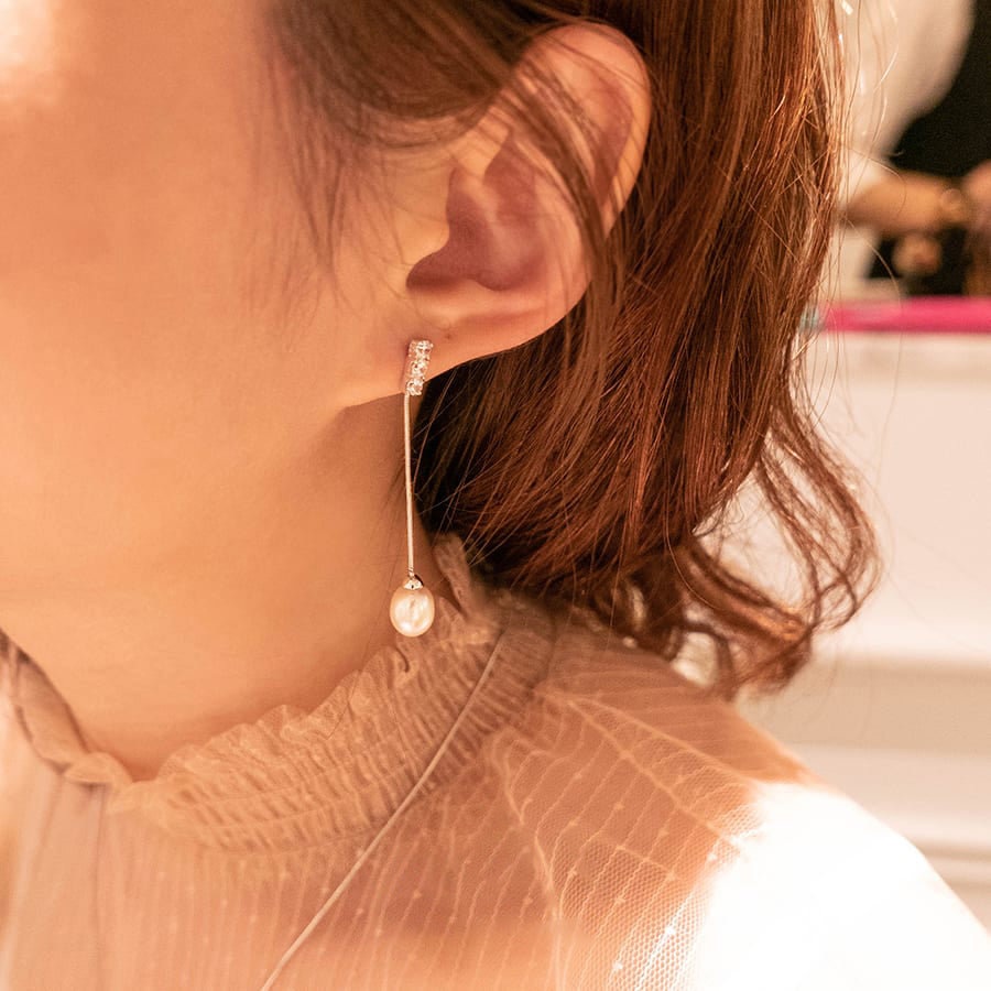 MEP42 925 Pearl Drop Earrings