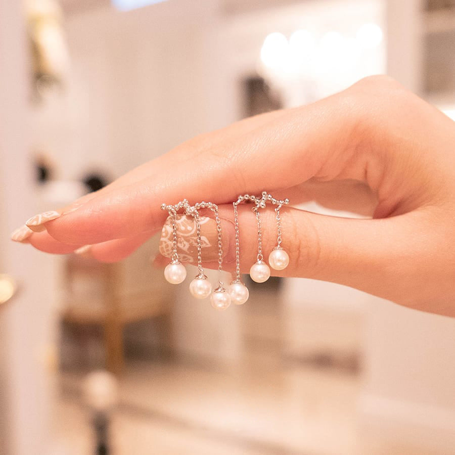 MEP43 925 Pearl Drop Earrings