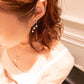 MEP43 925 Silver Pearl Drop Earrings