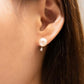 MEP45 925 Silver Pearl Stud Earrings