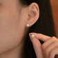 MEP61 925純銀 珍珠V形耳環