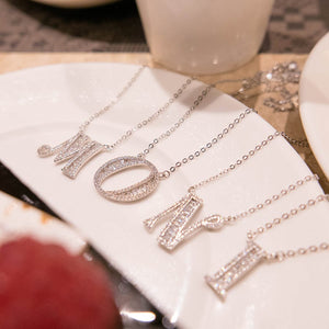 MN01 925 Silver Alphabet Necklace