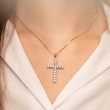 Load image into Gallery viewer, MN027 925 Silver Cross Necklace
