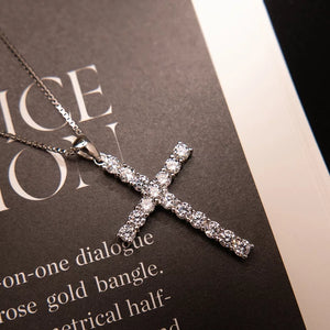 MN027 925 Silver Cross Necklace