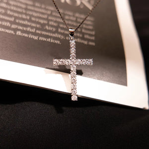 MN027 925 Silver Cross Necklace