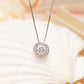 MN050 925 Silver Dancing Stone Necklace