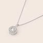 MN051 925 Silver Dancing Stone Necklace