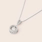 MN055 925 Silver Dancing Stone Necklace