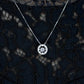 MN056 925 Silver Dancing Stone Necklace