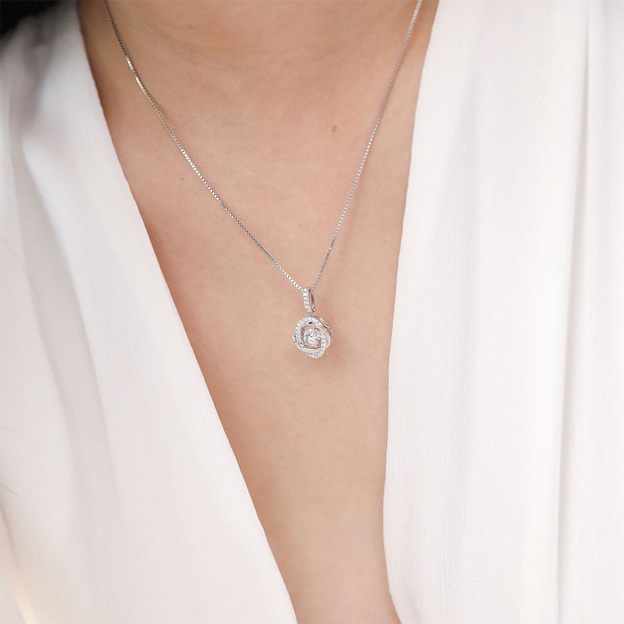 MN057 925純銀Dancing Stone 頸鏈– Moni Jewellery