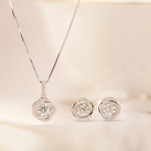 Load image into Gallery viewer, MN057 ME508 Dancing Stone Necklace Earrings Limited Set
