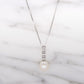 MN068 925 Silver Pearl Necklace