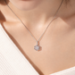 MN070 ME539 925 Silver Sakura Dancing Stone Set