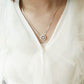 MN080 925 Silver Dancing StoneStar Necklace