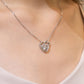MN103 925 Silver Cat Dancing Stone Necklace