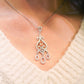 MN108 925 Silver Yellow Vintage Necklace