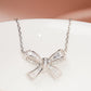 MN129 925 Silver Ribbon Necklace