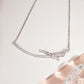 MN130 925 Silver Ribbon Necklace