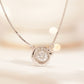MN138 925 Silver Bubbles Dancing Stone Necklace