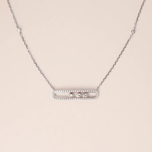 MN166 925 Silver Surfing Necklace