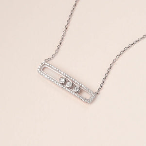 MN166 925 Silver Surfing Necklace