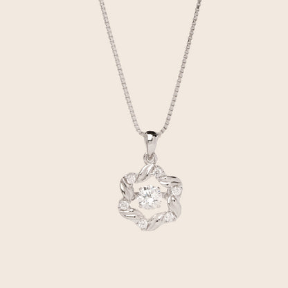 MN169 925 Silver Anadem Dancing Stone Necklace