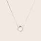 MN180 925 Silver Solar Pearl Necklace